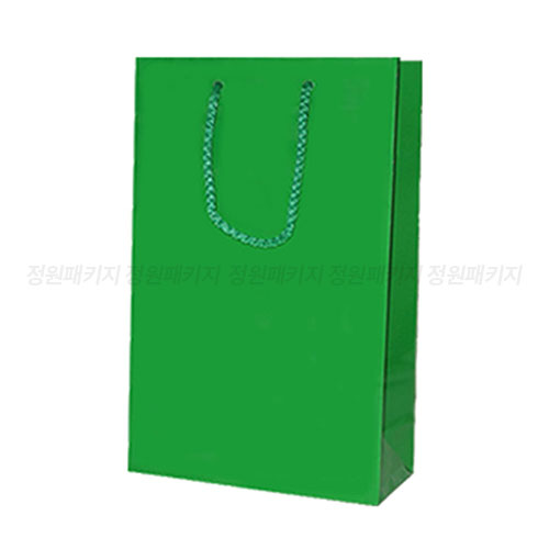 종이쇼핑백유광녹색T7호(150*70*230mm)=25장단위